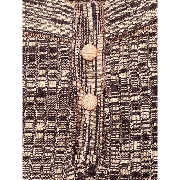 Live The Process Marl Ribbed Flare Knit Legging In Acai & Sand Dune XS - Picture 4 of 6